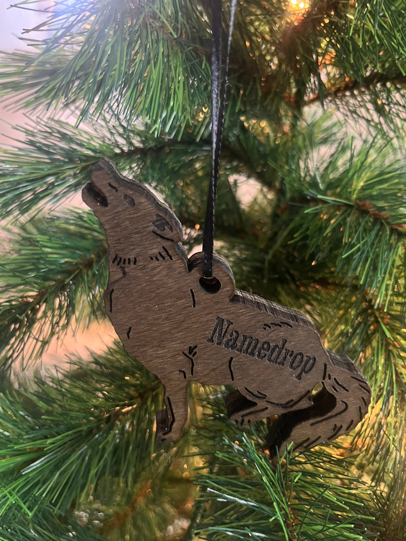 Custom Coyote Ornament