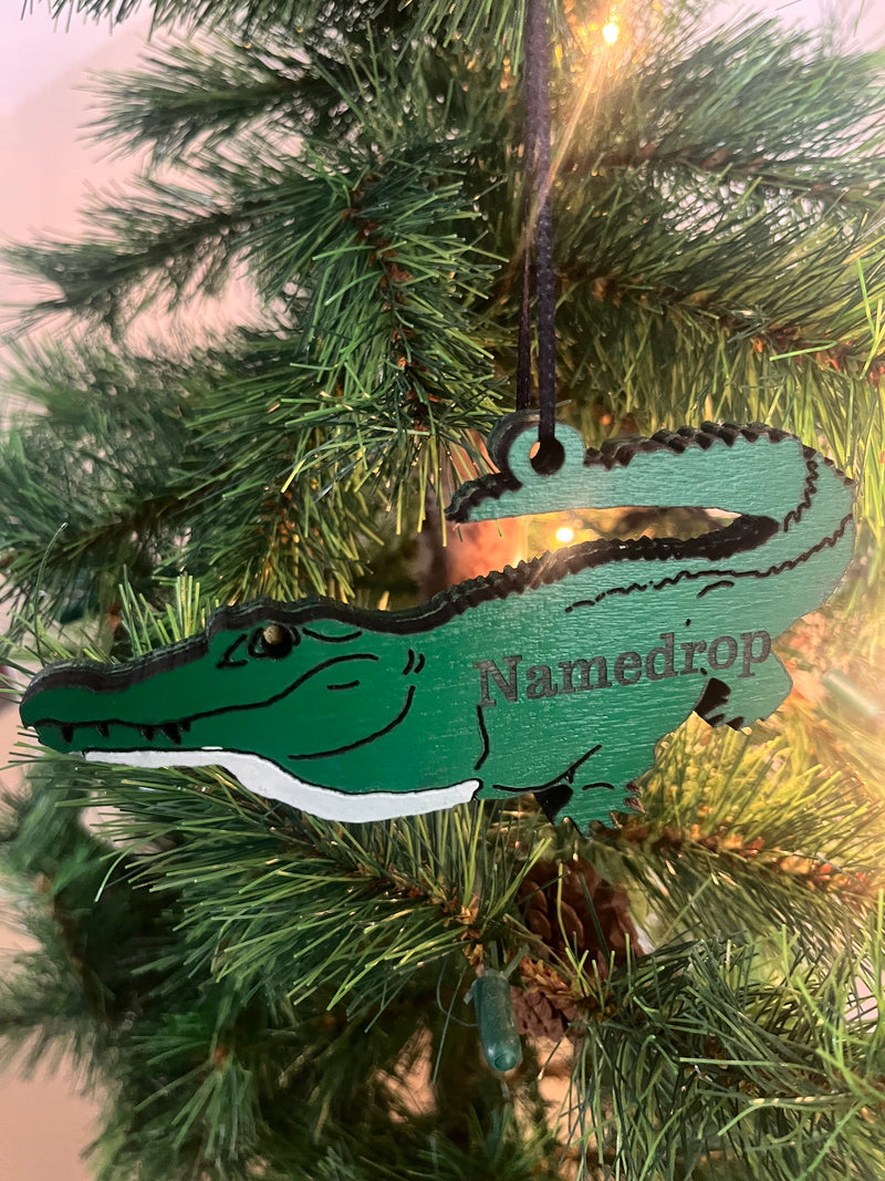 Custom Alligator Ornament