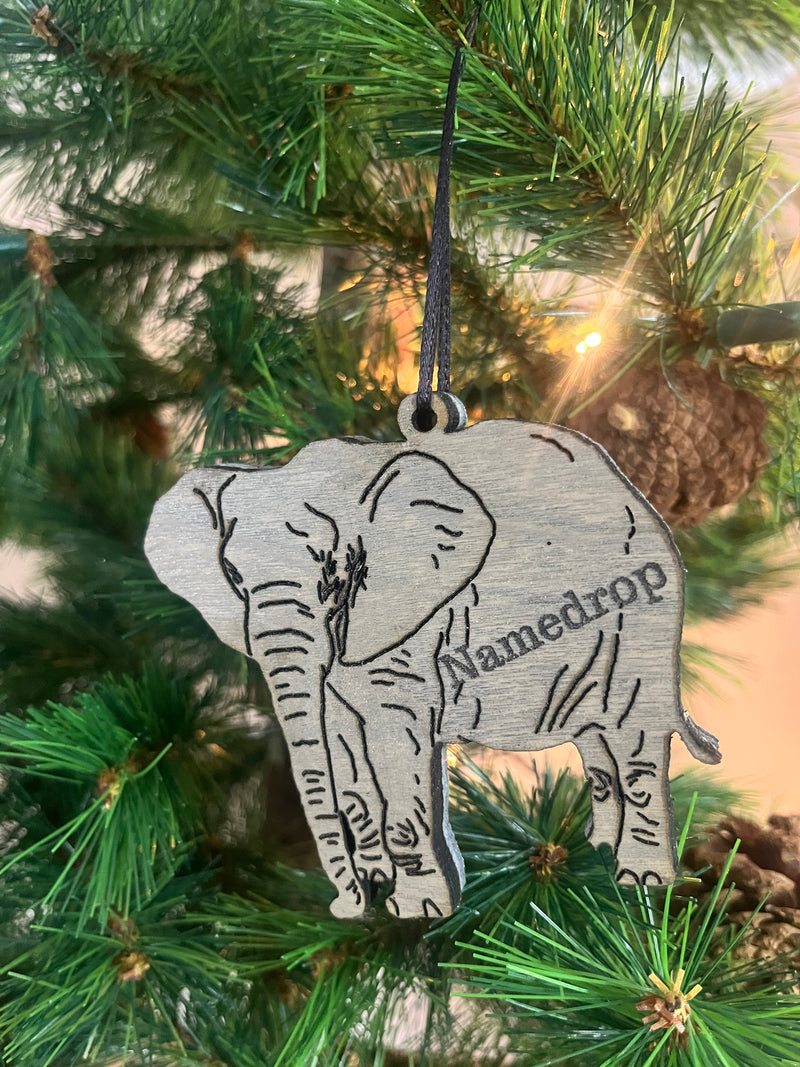 Custom Elephant Ornament