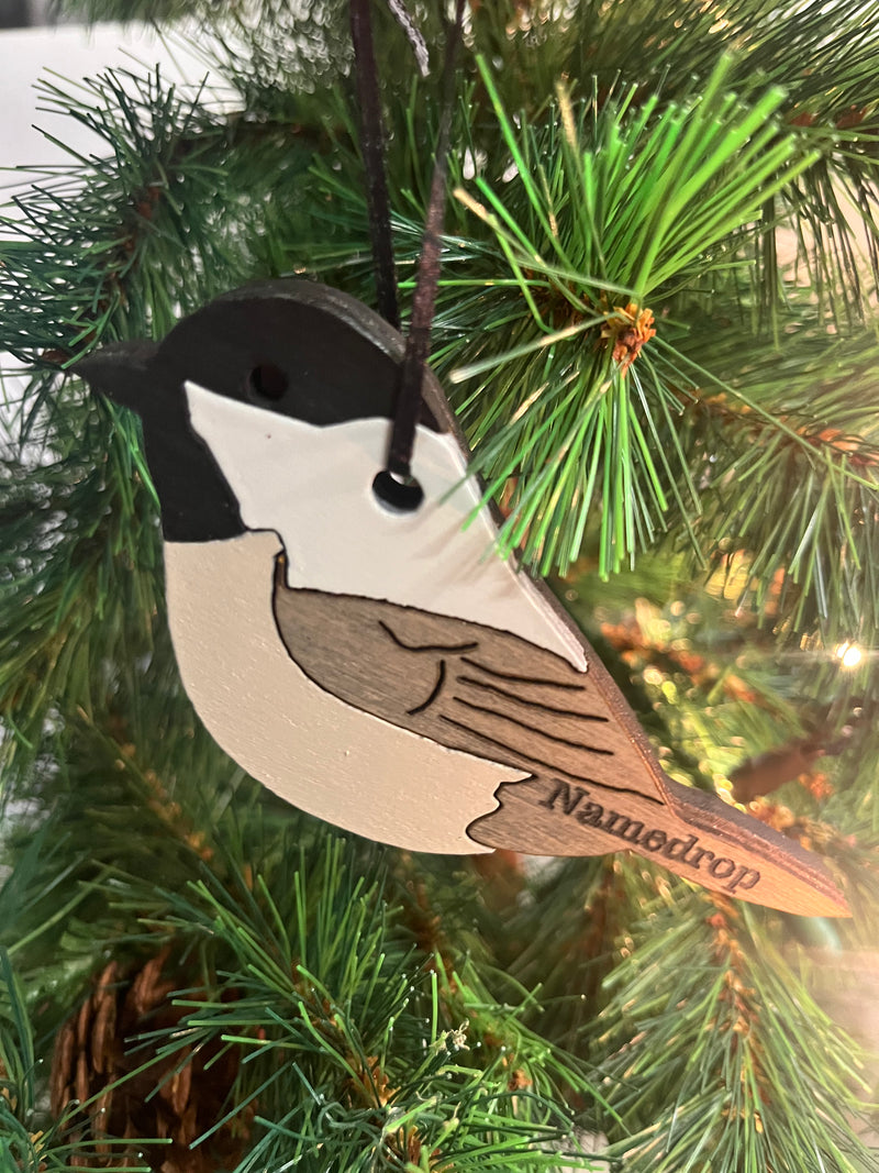 Custom Chickadee Ornament
