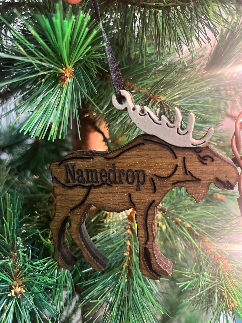 Custom Moose Ornament
