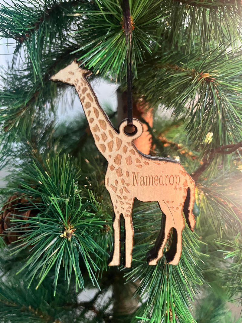 Custom Giraffe Ornament