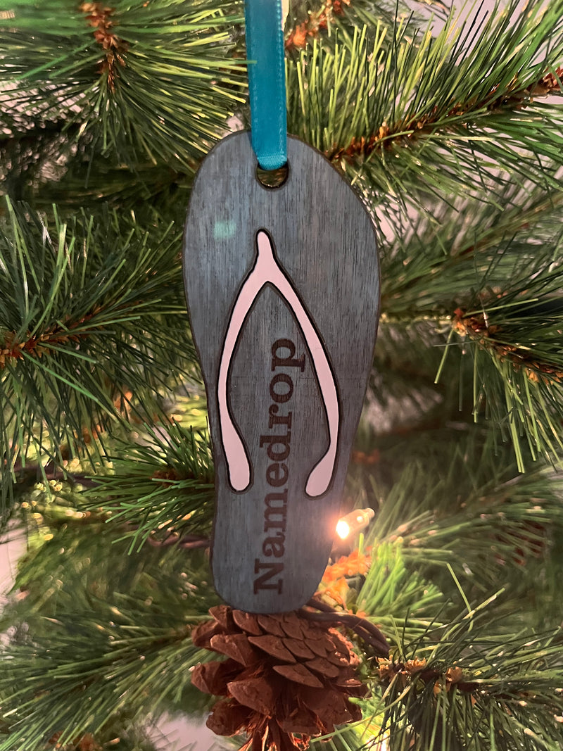 Custom Flip Flop Ornament