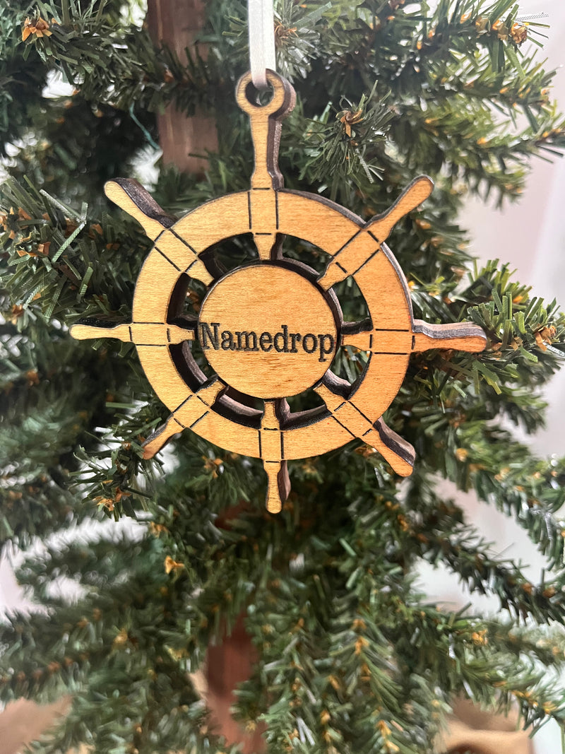 Custom Ship's Wheel Ornament