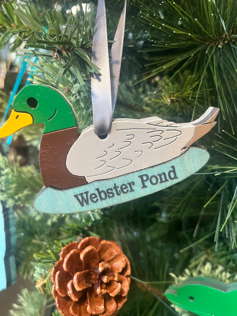 Webster Pond Duck Ornament