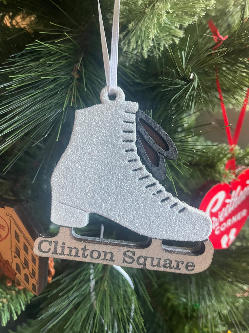 Clinton Square Ice Skate Ornament