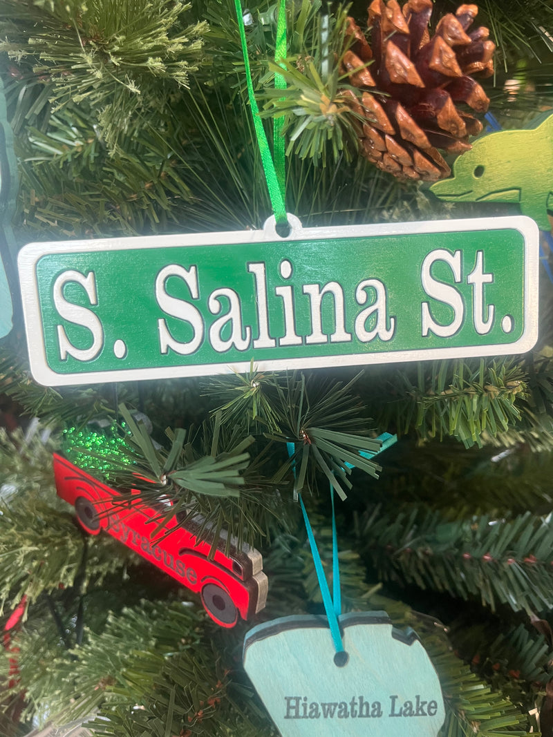 South Salina Street Sign Ornament