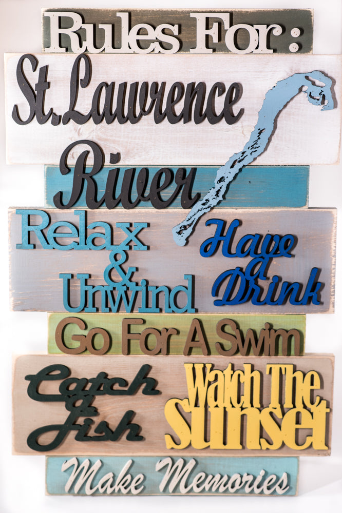 Rules For St. Lawrence River Sign
