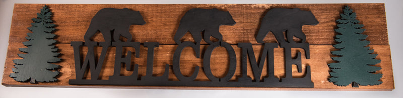 Welcome Bear Sign
